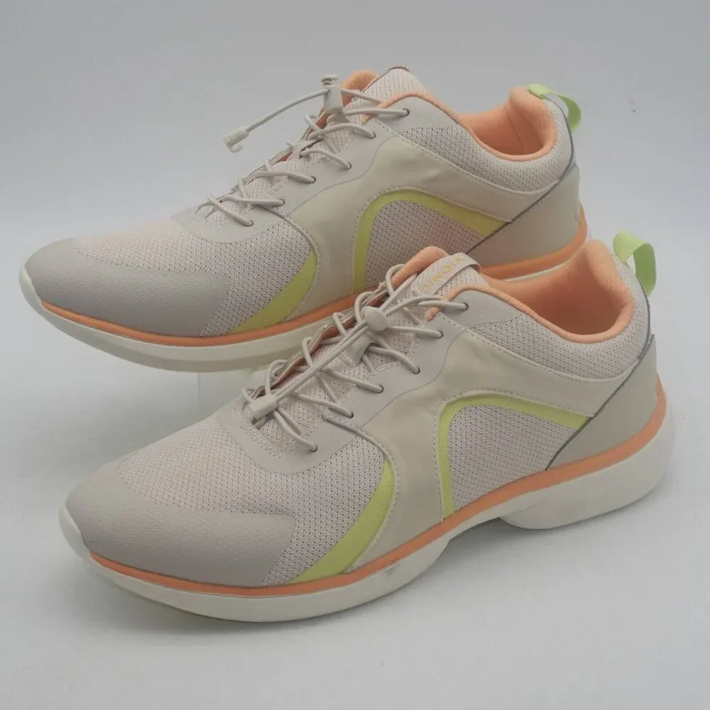 NEW Vionic Olessa Walking Orthotic Shoes Sneakers Women's 11 Cream Apricot Tan